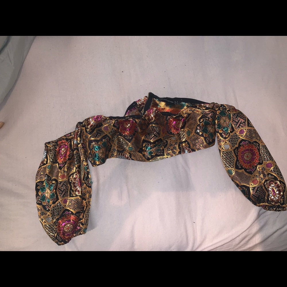 Puffer sleeve top